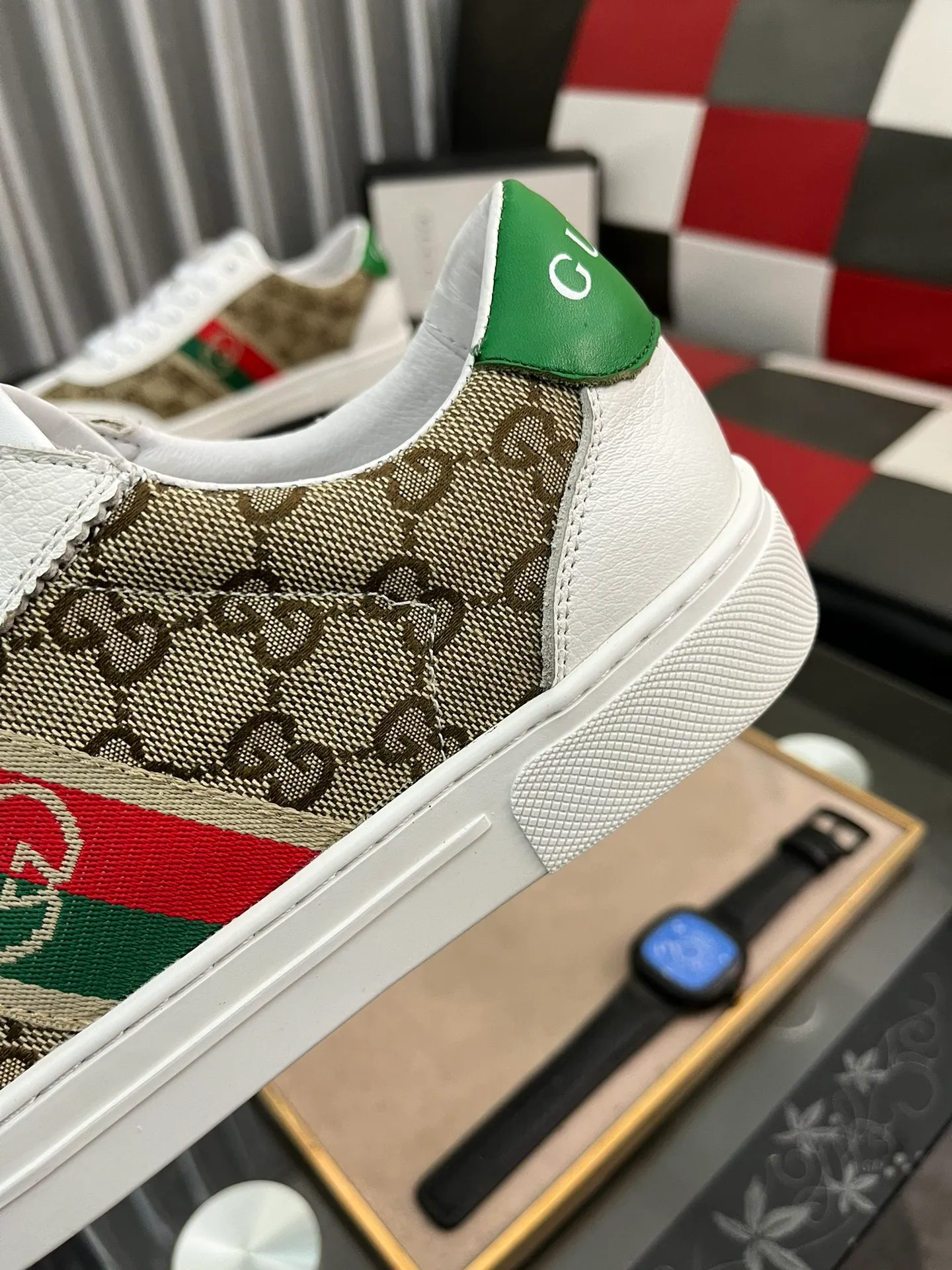 Men's shoes 💰400⌚️⌚️《Gucci*》The latest hot-selling casual shoes, top brand [seduce] luxury~purchase, top~quality. [Strong] The upper is made of imported breathable mesh with material ➕ breathable sports lining (•) and fine workmanship. Original personalized fashionable soft rubber wear-resistant outsole, size: 38-443⃣️colors available